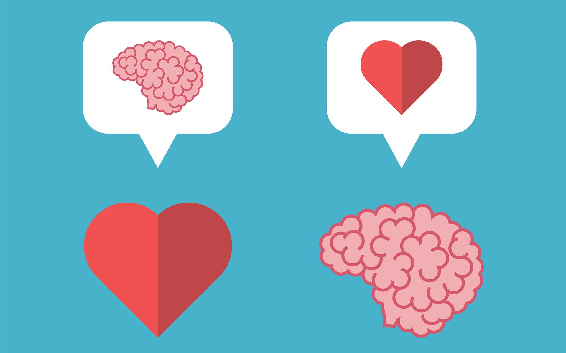 Investigating Your Emotions Without Suppressing Them - Mutual love brain, heart